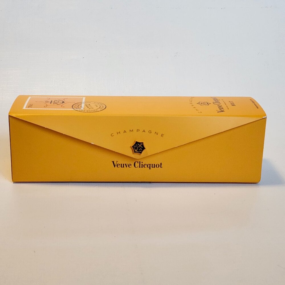 RARE Veuve Clicquot Champagne Box Orange bottle case envelope-shape 1990